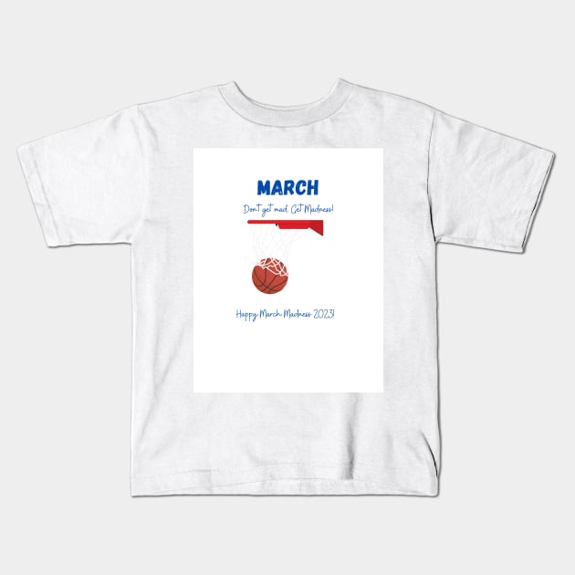 March Madness Kids T-Shirt by Slackeys Tees